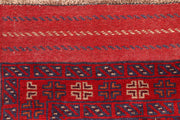 Dark Red Mashwani 2' 4 x 11' 8 - No. 63481 - ALRUG Rug Store