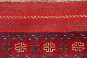 Dark Red Mashwani 2' 4 x 11' 8 - No. 63481 - ALRUG Rug Store