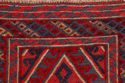 Dark Red Mashwani 2' 4 x 12' 8 - No. 63489 - ALRUG Rug Store