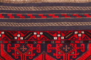 Dark Red Mashwani 2' 6 x 12' 8 - No. 63490 - ALRUG Rug Store