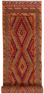 Multi Colored Mashwani 2' 9 x 12' 2 - No. 63501 - ALRUG Rug Store