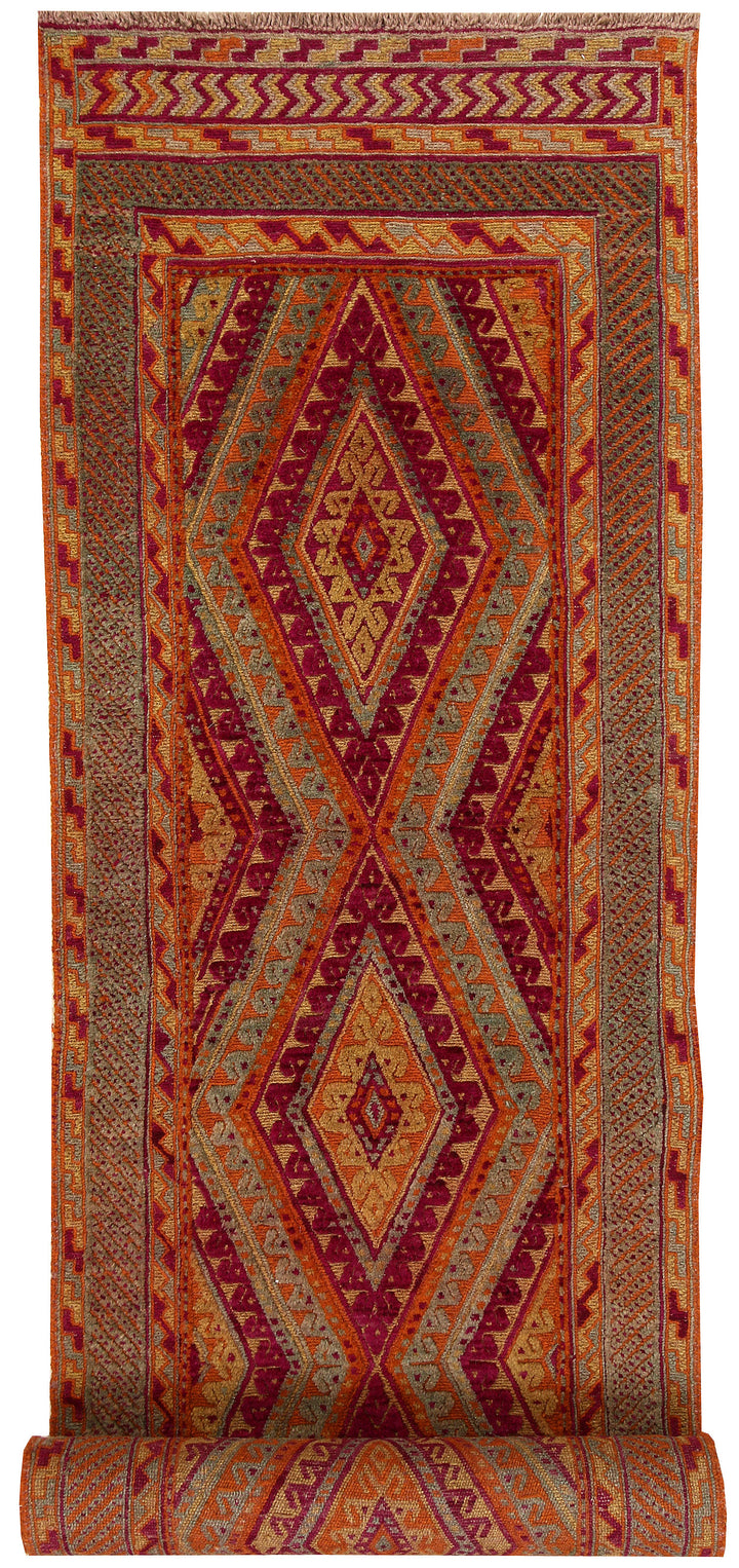 Multi Colored Mashwani 2'  9" x 12'  2" - No. QA61033