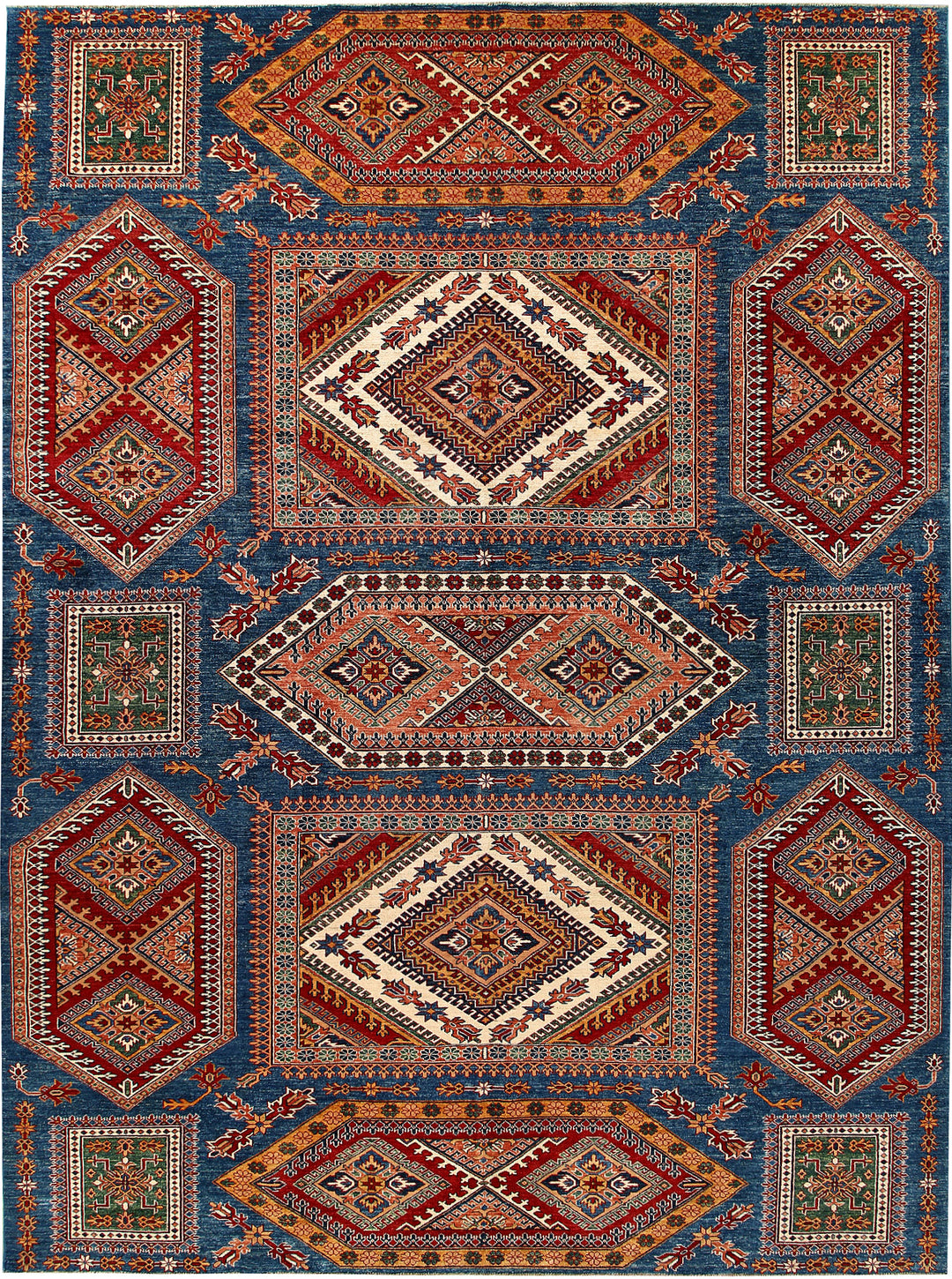 Dark Blue Kazak 9' 3 x 12' 4 - No. 63506 - ALRUG Rug Store