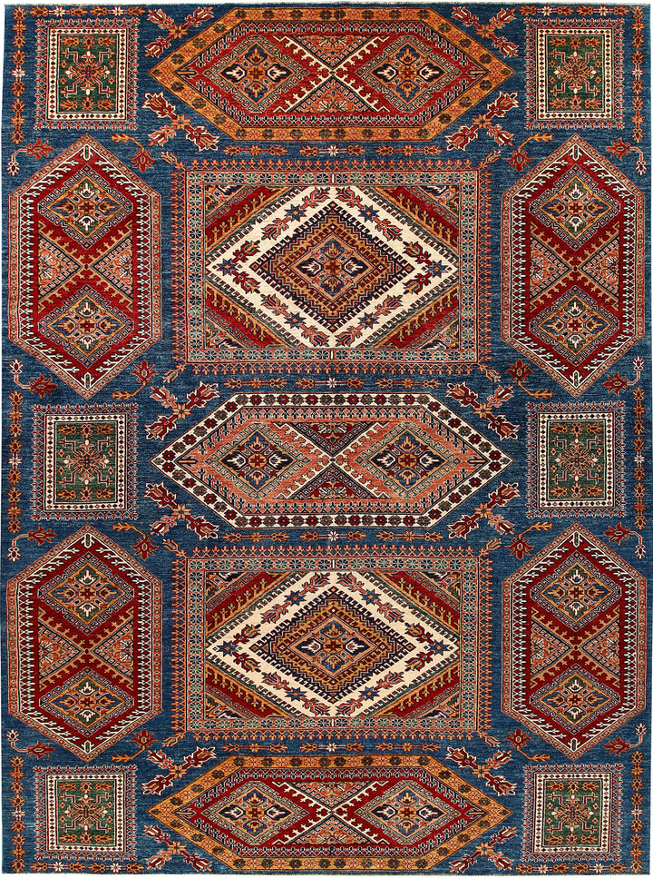 Dark Blue Kazak 9' 3 x 12' 4 - No. 63506 - ALRUG Rug Store