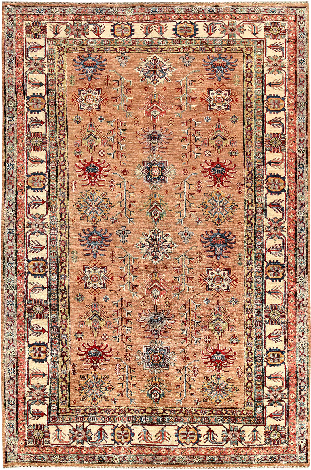 Sandy Brown Kazak 6' 10 x 10' 4 - No. 63509 - ALRUG Rug Store