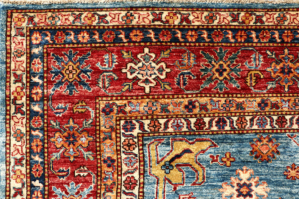 Steel Blue Kazak 7' 11 x 10' 3 - No. 63510 - ALRUG Rug Store
