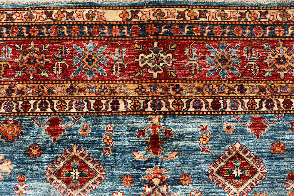 Steel Blue Kazak 7' 11 x 10' 3 - No. 63510 - ALRUG Rug Store