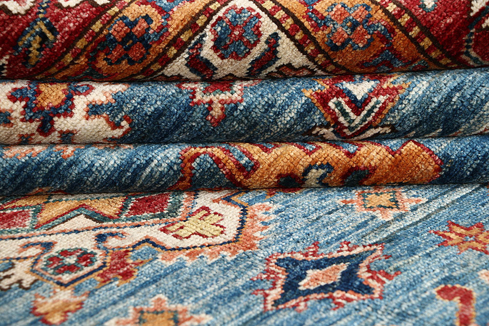 Steel Blue Kazak 7' 11 x 10' 3 - No. 63510 - ALRUG Rug Store