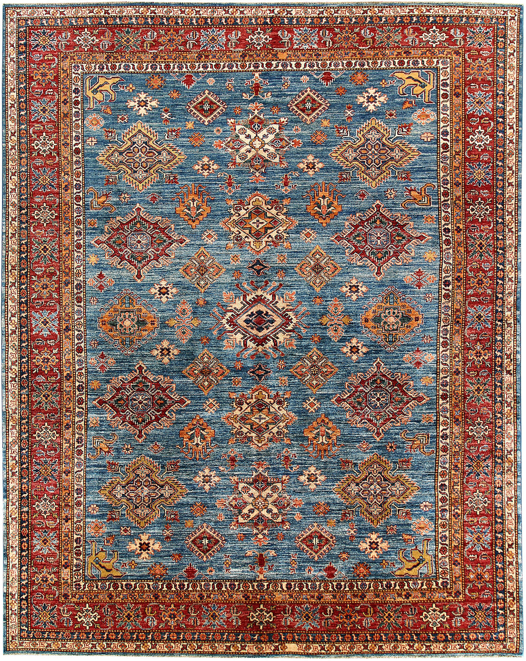 Steel Blue Kazak 7' 11 x 10' 3 - No. 63510 - ALRUG Rug Store