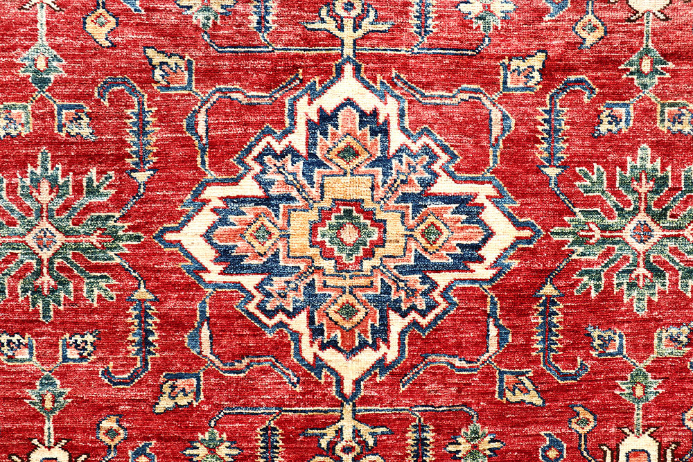 Dark Red Kazak 5' 7 x 8' 4 - No. 63511 - ALRUG Rug Store