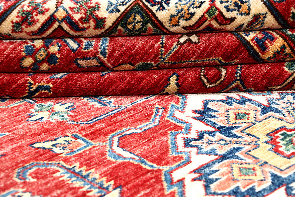 Dark Red Kazak 5' 7 x 8' 4 - No. 63511 - ALRUG Rug Store