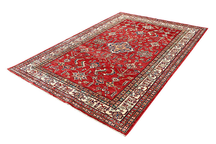 Dark Red Kazak 5' 7 x 8' 4 - No. 63511 - ALRUG Rug Store