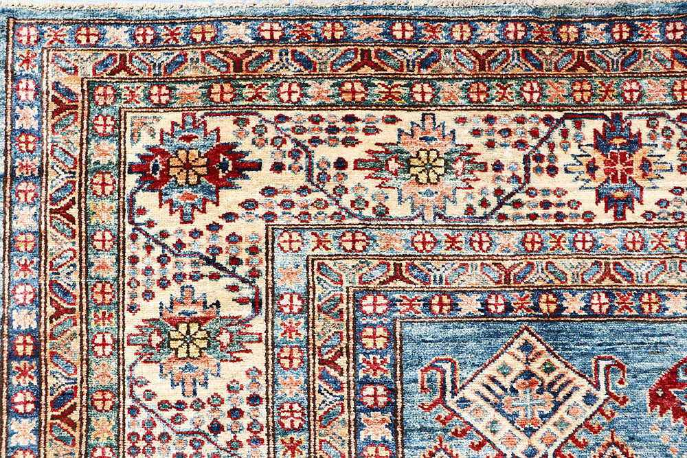 Steel Blue Kazak 8' 2 x 9' 8 - No. 63512 - ALRUG Rug Store