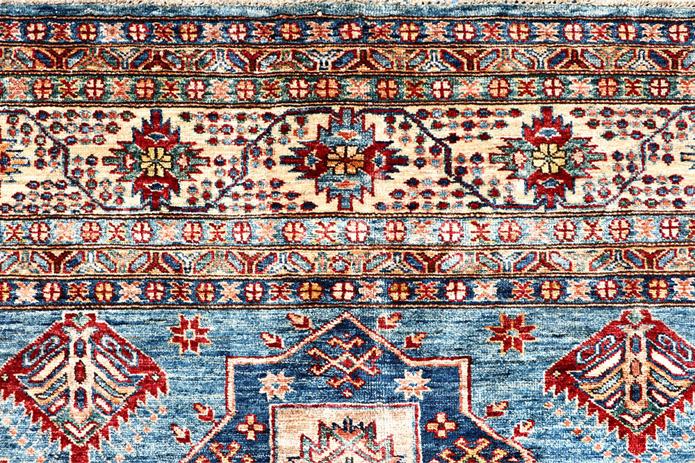 Steel Blue Kazak 8' 2 x 9' 8 - No. 63512 - ALRUG Rug Store