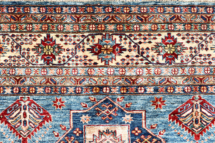 Steel Blue Kazak 8' 2 x 9' 8 - No. 63512 - ALRUG Rug Store
