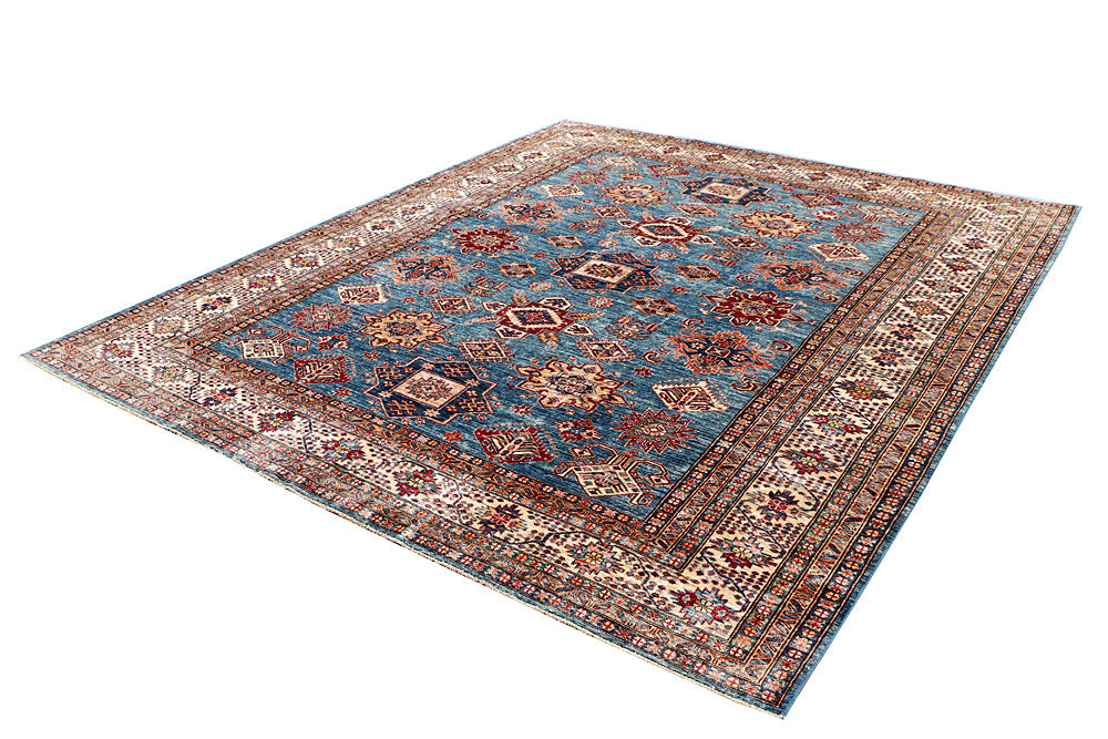 Steel Blue Kazak 8' 2 x 9' 8 - No. 63512 - ALRUG Rug Store
