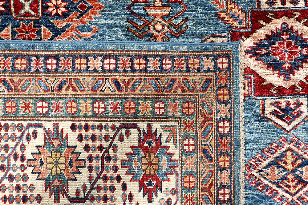 Steel Blue Kazak 8' 2 x 9' 8 - No. 63512 - ALRUG Rug Store