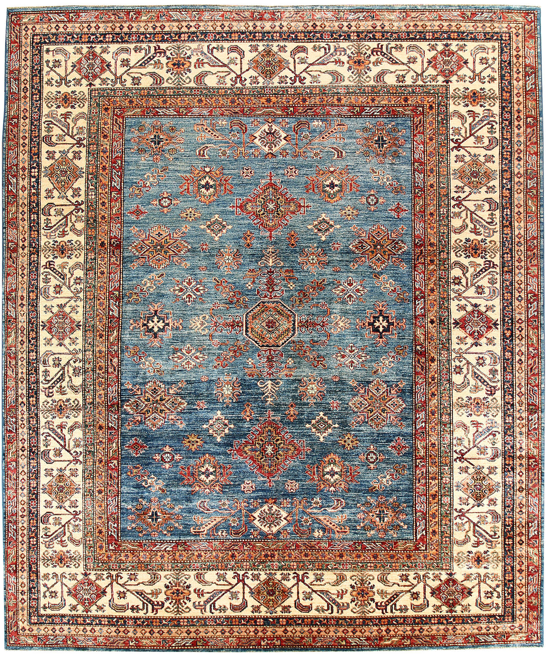 Steel Blue Kazak 8' 3 x 9' 9 - No. 63513 - ALRUG Rug Store