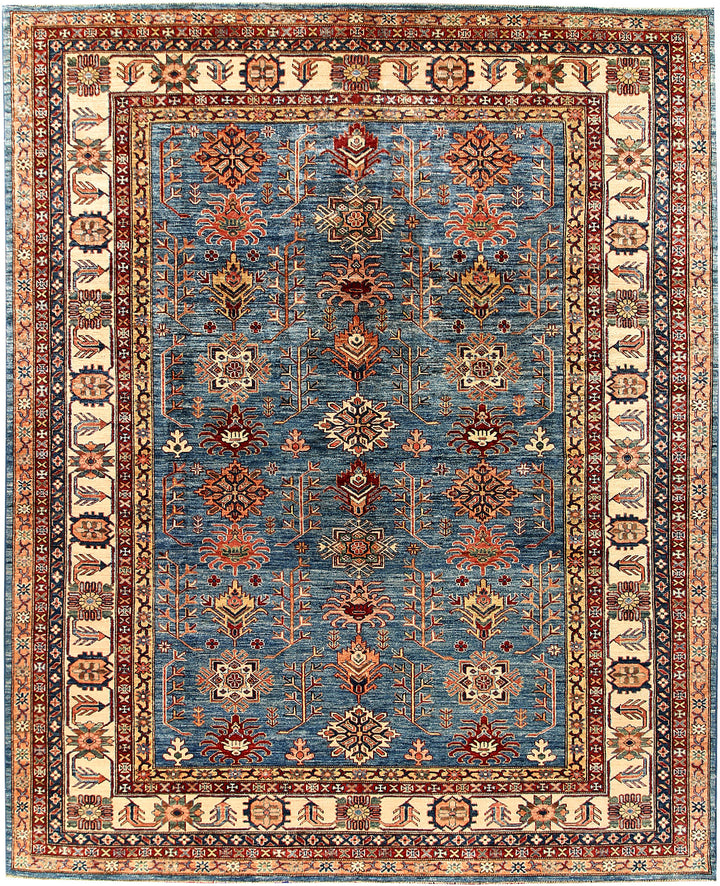 Steel Blue Kazak 8' 1 x 9' 11 - No. 63514 - ALRUG Rug Store