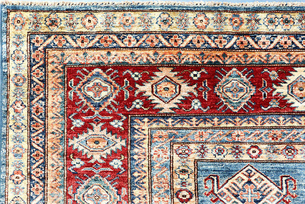 Steel Blue Kazak 8' 1 x 10' 1 - No. 63516 - ALRUG Rug Store