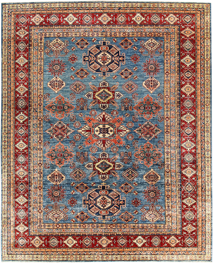 Steel Blue Kazak 8' 1 x 10' 1 - No. 63516 - ALRUG Rug Store