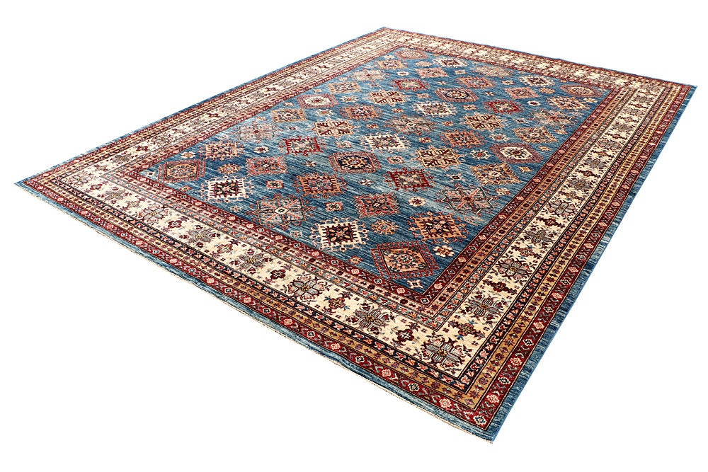 Steel Blue Kazak 8' 11 x 11' 9 - No. 63517 - ALRUG Rug Store