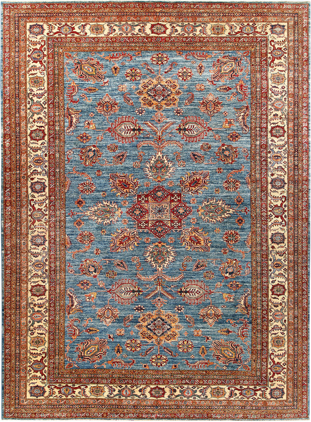 Steel Blue Kazak 8' 8 x 11' 10 - No. 63520 - ALRUG Rug Store
