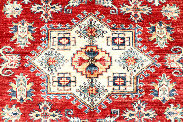 Dark Red Kazak 5' x 6' 6 - No. 63521 - ALRUG Rug Store