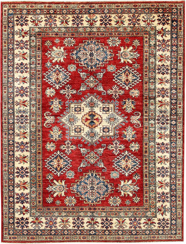 Dark Red Kazak 5' x 6' 6 - No. 63521 - ALRUG Rug Store