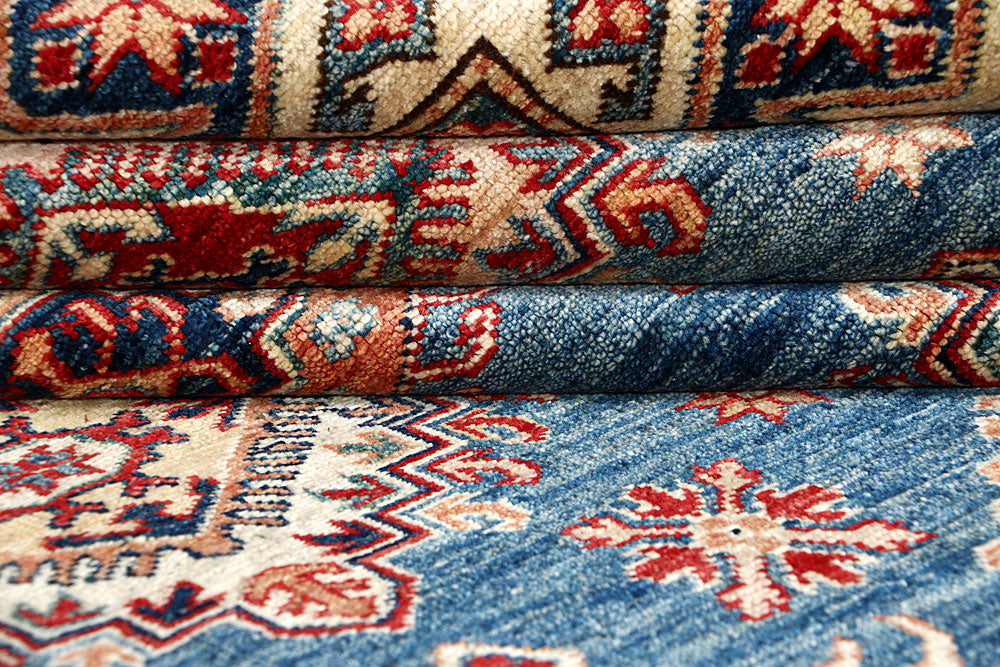 Steel Blue Kazak 8' 10 x 11' 11 - No. 63523 - ALRUG Rug Store