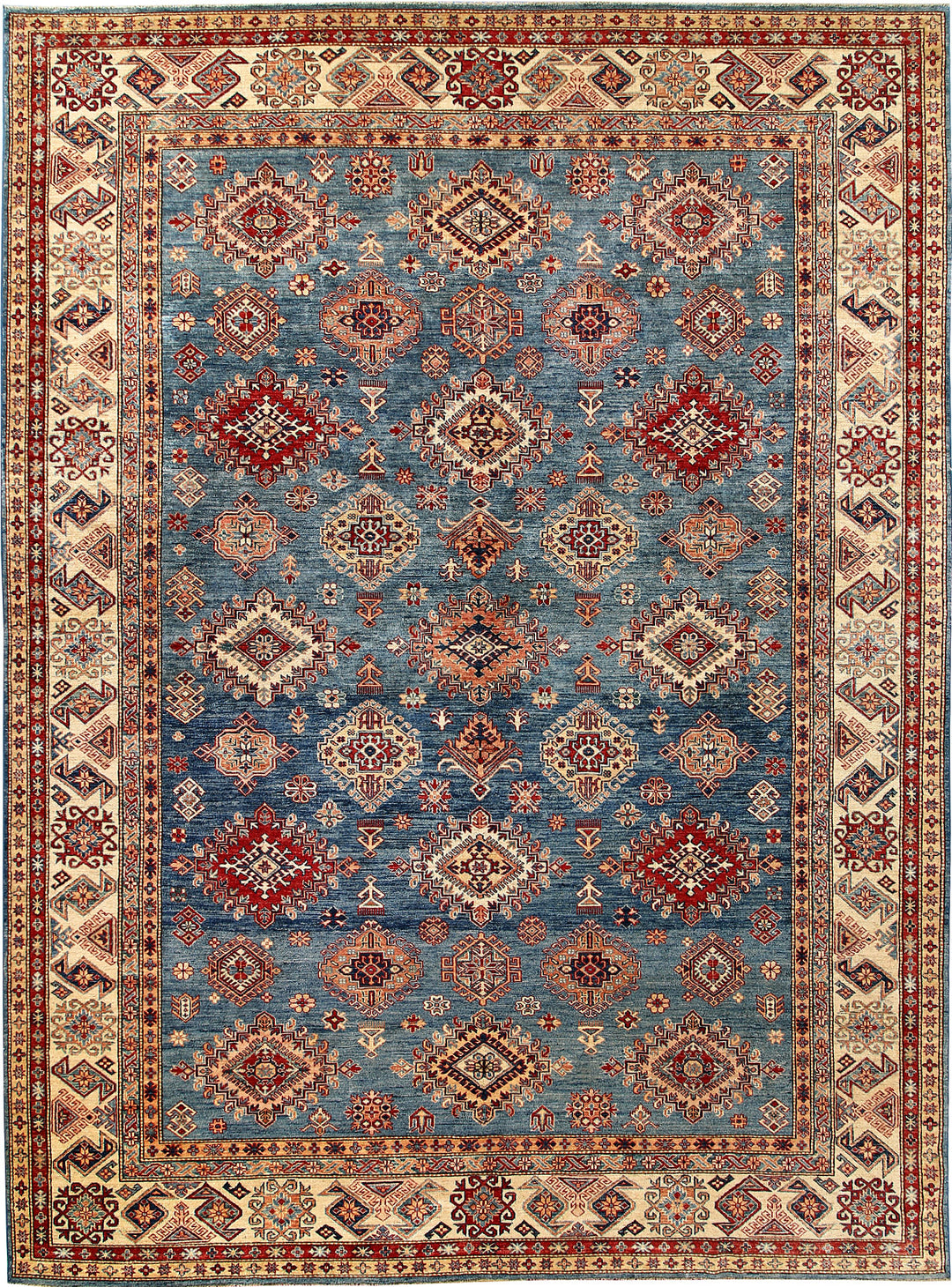 Steel Blue Kazak 8' 10 x 11' 11 - No. 63523 - ALRUG Rug Store