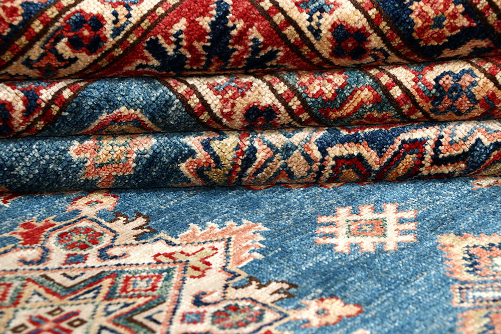 Steel Blue Kazak 8' 10 x 11' 10 - No. 63525 - ALRUG Rug Store