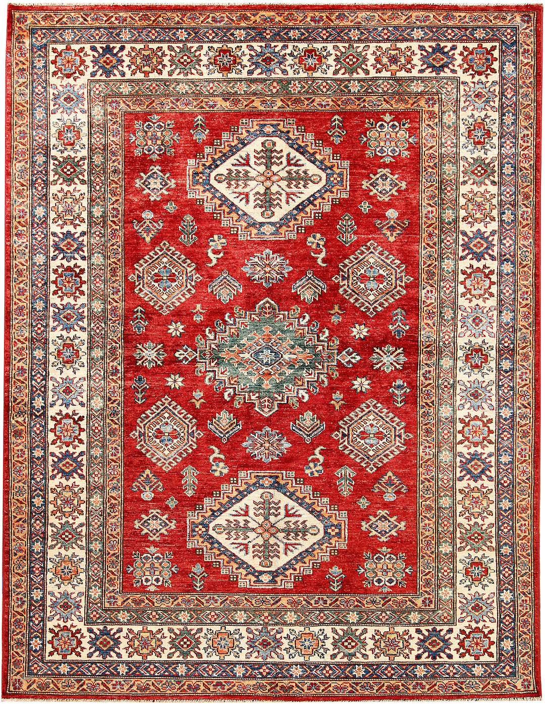 Firebrick Kazak 5' x 6' 7 - No. 63529 - ALRUG Rug Store