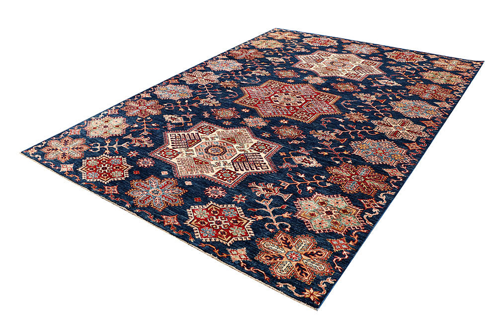 Dark Blue Kazak 6' 9 x 9' 5 - No. 63530 - ALRUG Rug Store