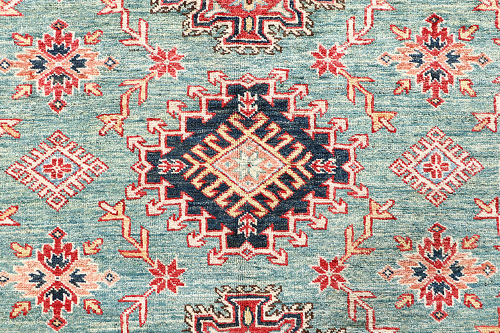 Dark Sea Green Kazak 8' 1 x 10' - No. 63531 - ALRUG Rug Store