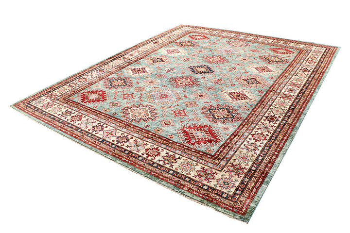 Dark Sea Green Kazak 8' 1 x 10' - No. 63531 - ALRUG Rug Store