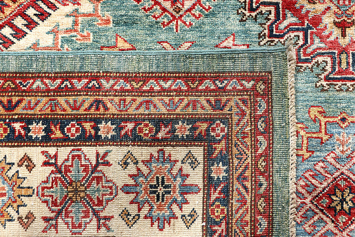Dark Sea Green Kazak 8' 1 x 10' - No. 63531 - ALRUG Rug Store