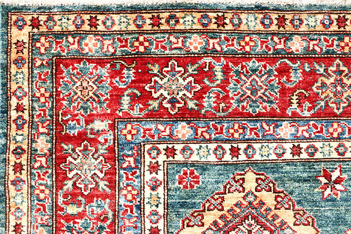 Dark Sea Green Kazak 5' 8 x 7' 10 - No. 63535 - ALRUG Rug Store