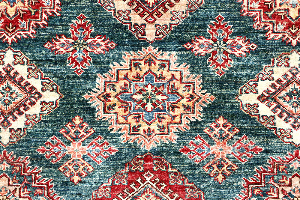 Dark Sea Green Kazak 5' 8 x 7' 10 - No. 63535 - ALRUG Rug Store