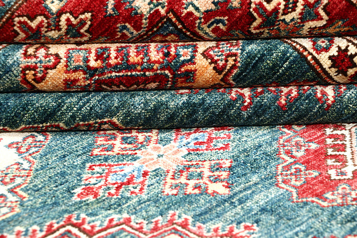 Dark Sea Green Kazak 5' 8 x 7' 10 - No. 63535 - ALRUG Rug Store