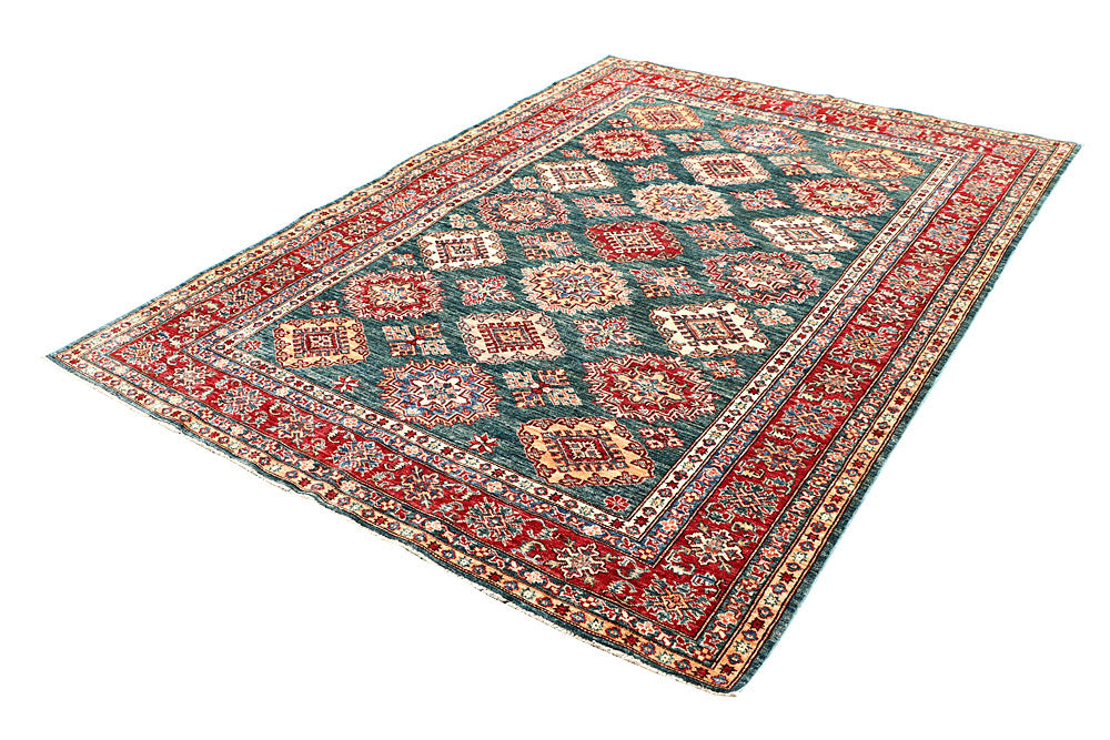 Dark Sea Green Kazak 5' 8 x 7' 10 - No. 63535 - ALRUG Rug Store