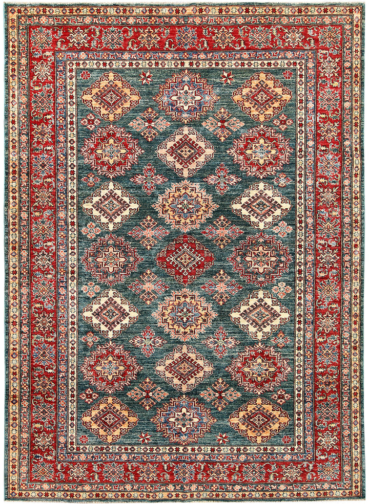 Dark Sea Green Kazak 5' 8 x 7' 10 - No. 63535 - ALRUG Rug Store