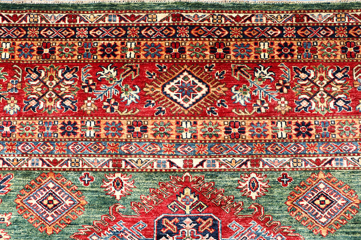 Dark Sea Green Kazak 10' x 13' 1 - No. 63536 - ALRUG Rug Store