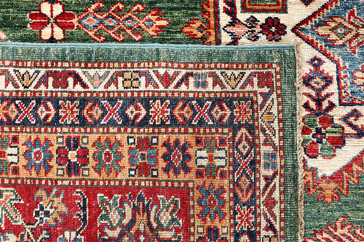 Dark Sea Green Kazak 10' x 13' 1 - No. 63536 - ALRUG Rug Store