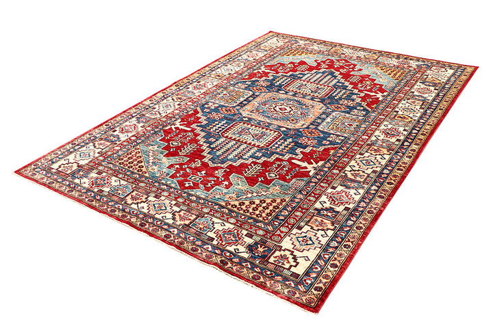 Multi Colored Kazak 5' 6 x 8' - No. 63537 - ALRUG Rug Store