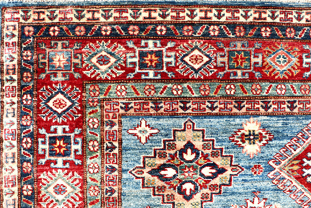 Steel Blue Kazak 5' 7 x 8' 7 - No. 63538 - ALRUG Rug Store