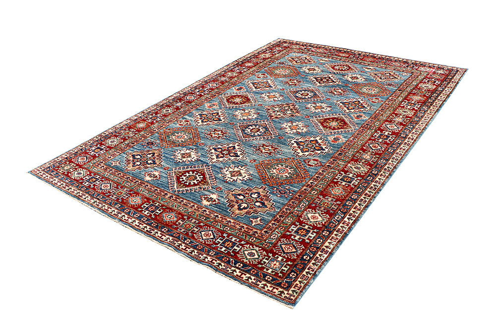 Steel Blue Kazak 5' 7 x 8' 7 - No. 63538 - ALRUG Rug Store