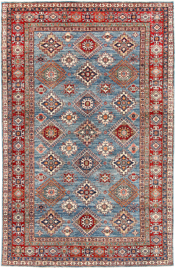 Steel Blue Kazak 5' 7 x 8' 7 - No. 63538 - ALRUG Rug Store