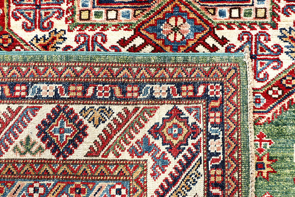 Olivedrab Kazak 5' x 6' 11 - No. 63539 - ALRUG Rug Store