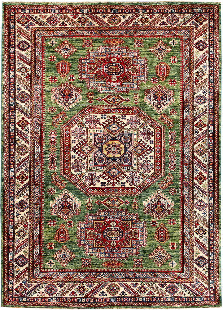 Olivedrab Kazak 5' x 6' 11 - No. 63539 - ALRUG Rug Store